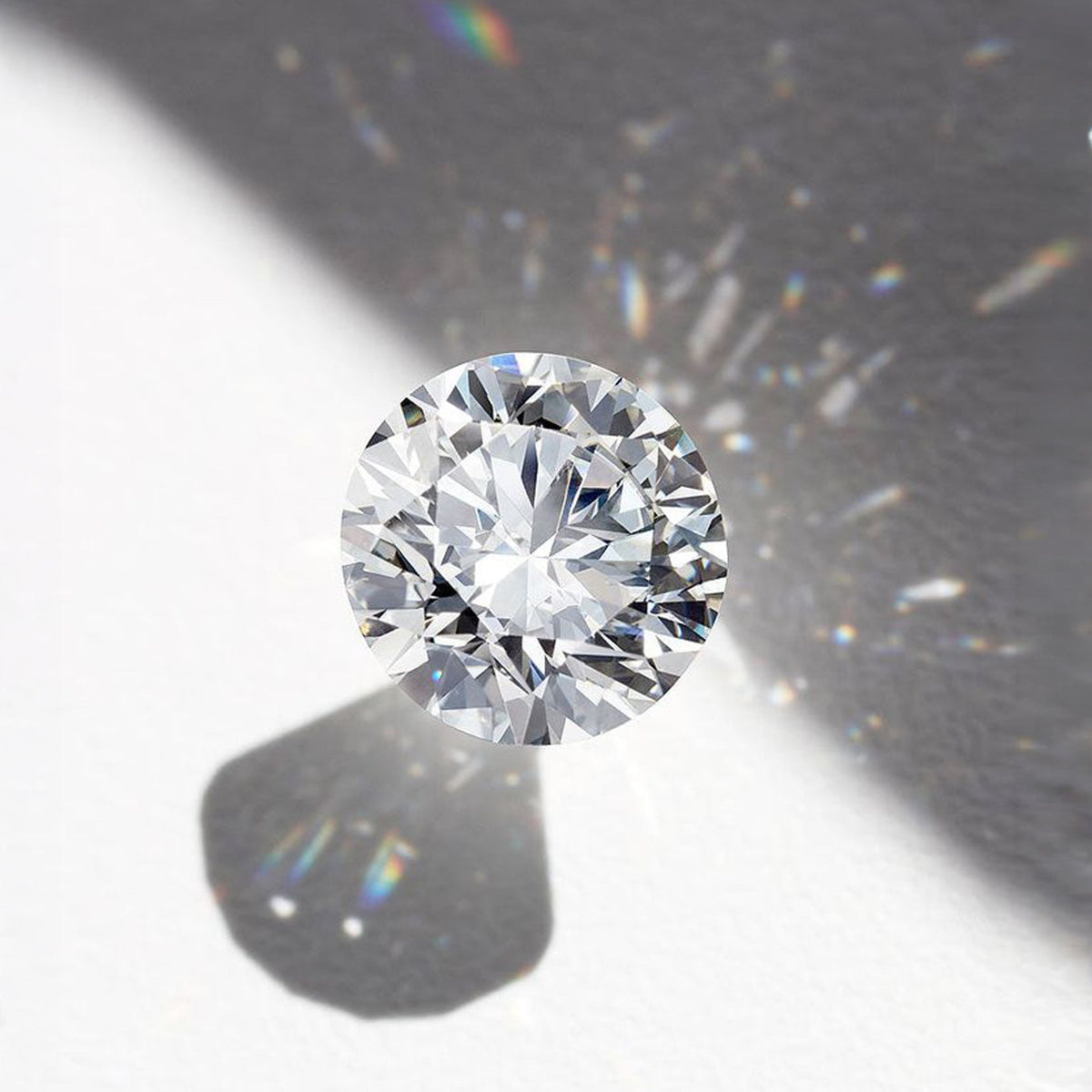 Diagram explaining the 4Cs of diamonds: cut, colour, clarity, and carat